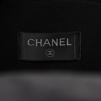 Chanel Terry Cotton CC Beach Tote Towel Set Black 7 of 10
