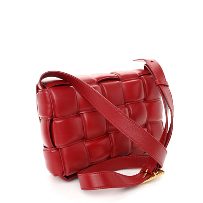 Bottega Veneta Nappa Maxi Intreccio Padded Cassette Crossbody Bag Dark Red 3 of 10