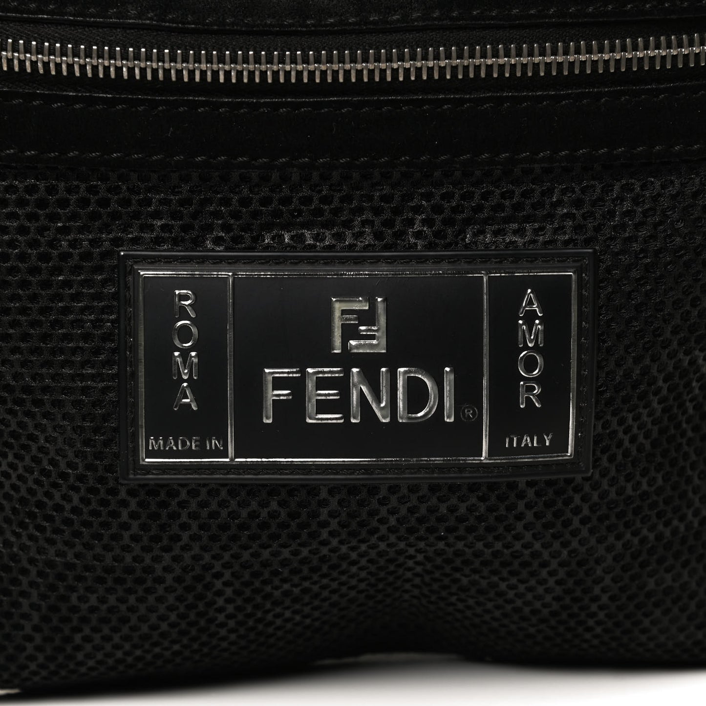 Neoprene FF Perforated Belt Bag Black