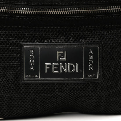 Fendi Neoprene FF Perforated Belt Bag Black 8 of 10