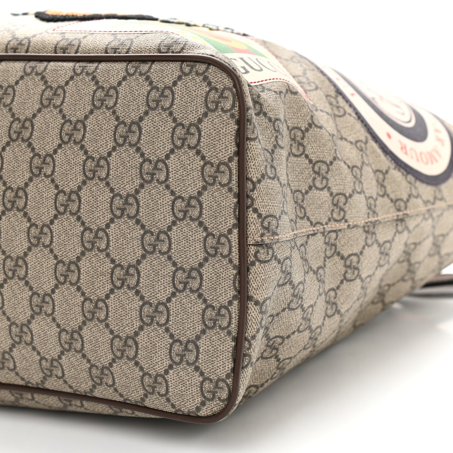Soft GG Supreme Monogram Courrier Medium Crossbody Tote Beige New Acero