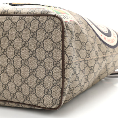Gucci Soft GG Supreme Monogram Courrier Medium Crossbody Tote Beige New Acero 13 of 13
