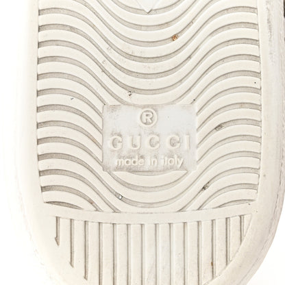 Gucci GG Supreme Monogram Bees Ayers Web Womens Ace Sneakers 38 Beige Oro Green Red 7 of 10