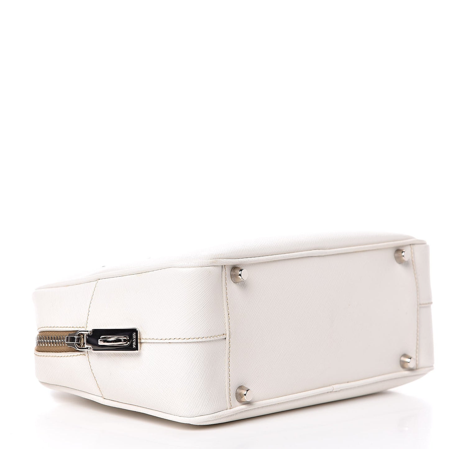 Saffiano Lux Small Tote Bianco