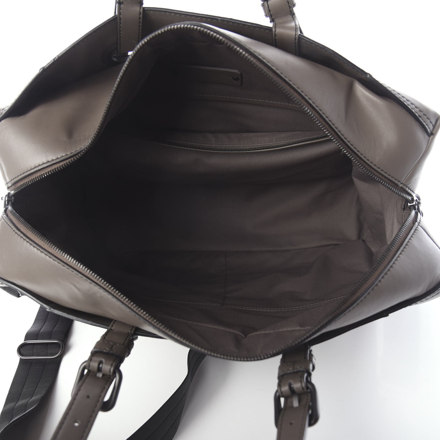Calfskin Intrecciato Oculus Duffel Bag New Steel