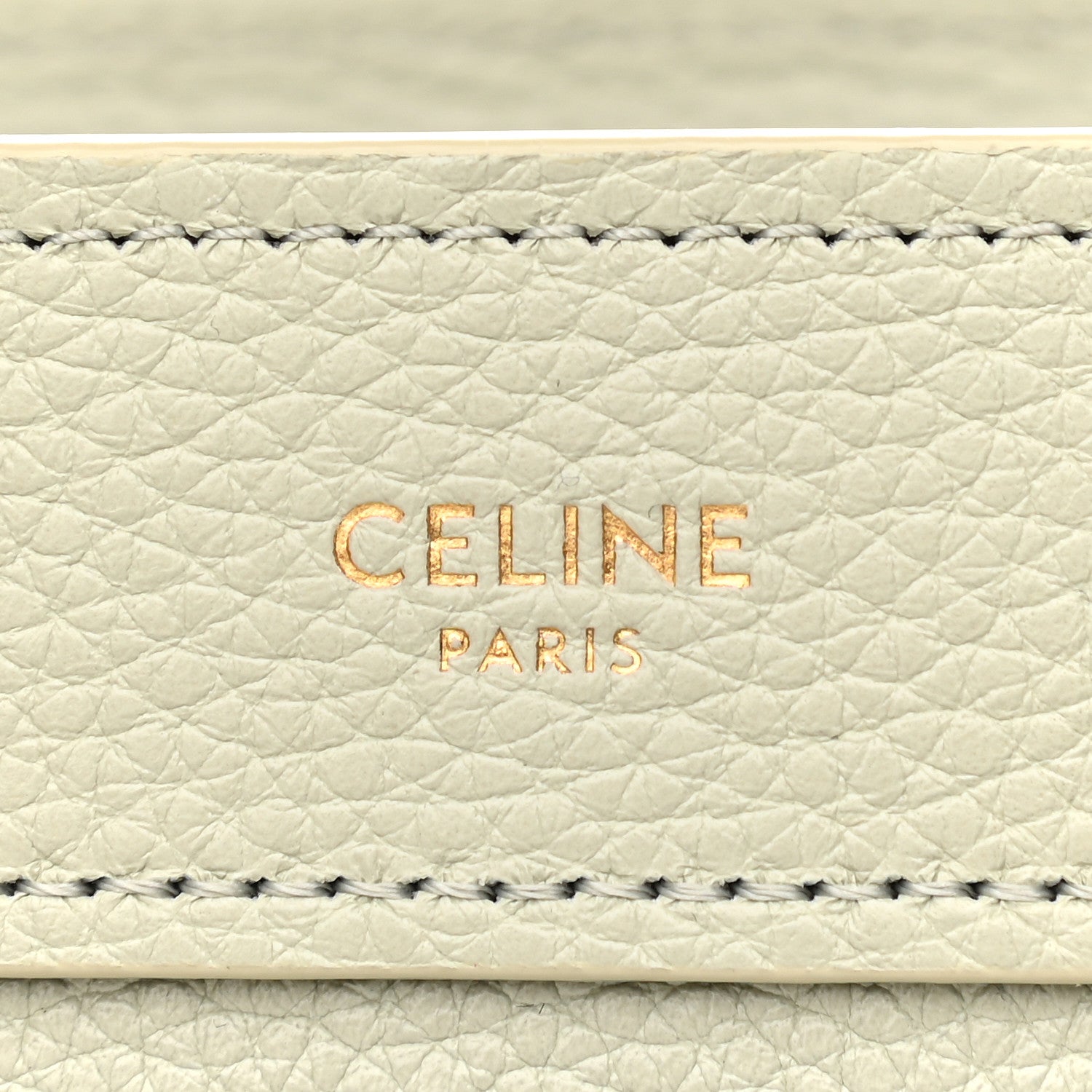Celine Drummed Calfskin Nano Luggage Vert D'eau 6 of 10