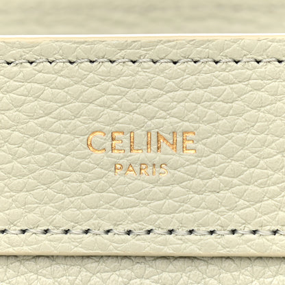 Celine Drummed Calfskin Nano Luggage Vert D'eau 6 of 10