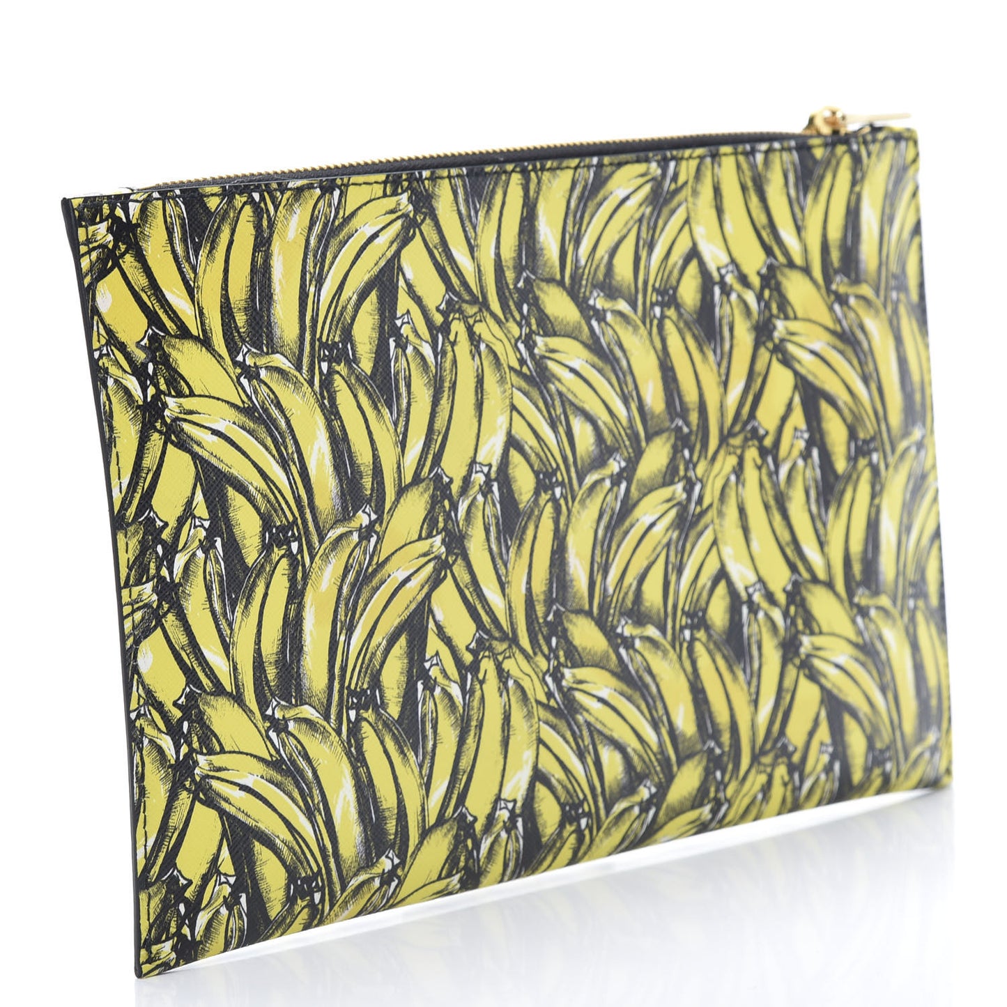 Saffiano Banane Clutch Giallo