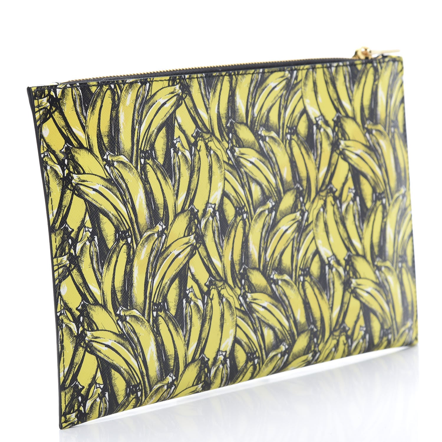 Prada Saffiano Banane Clutch Giallo 3 of 7