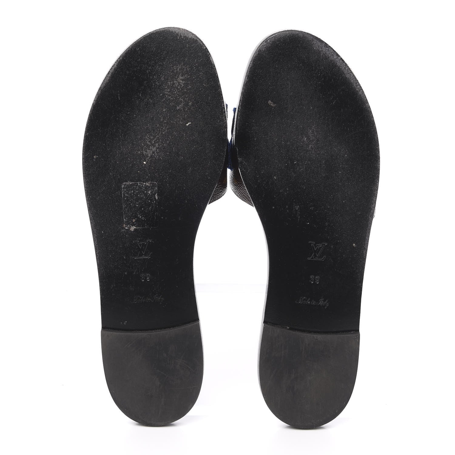 Louis Vuitton Patent Calfskin Monogram Black Heart Flat Mules 39 Cacao 5 of 10