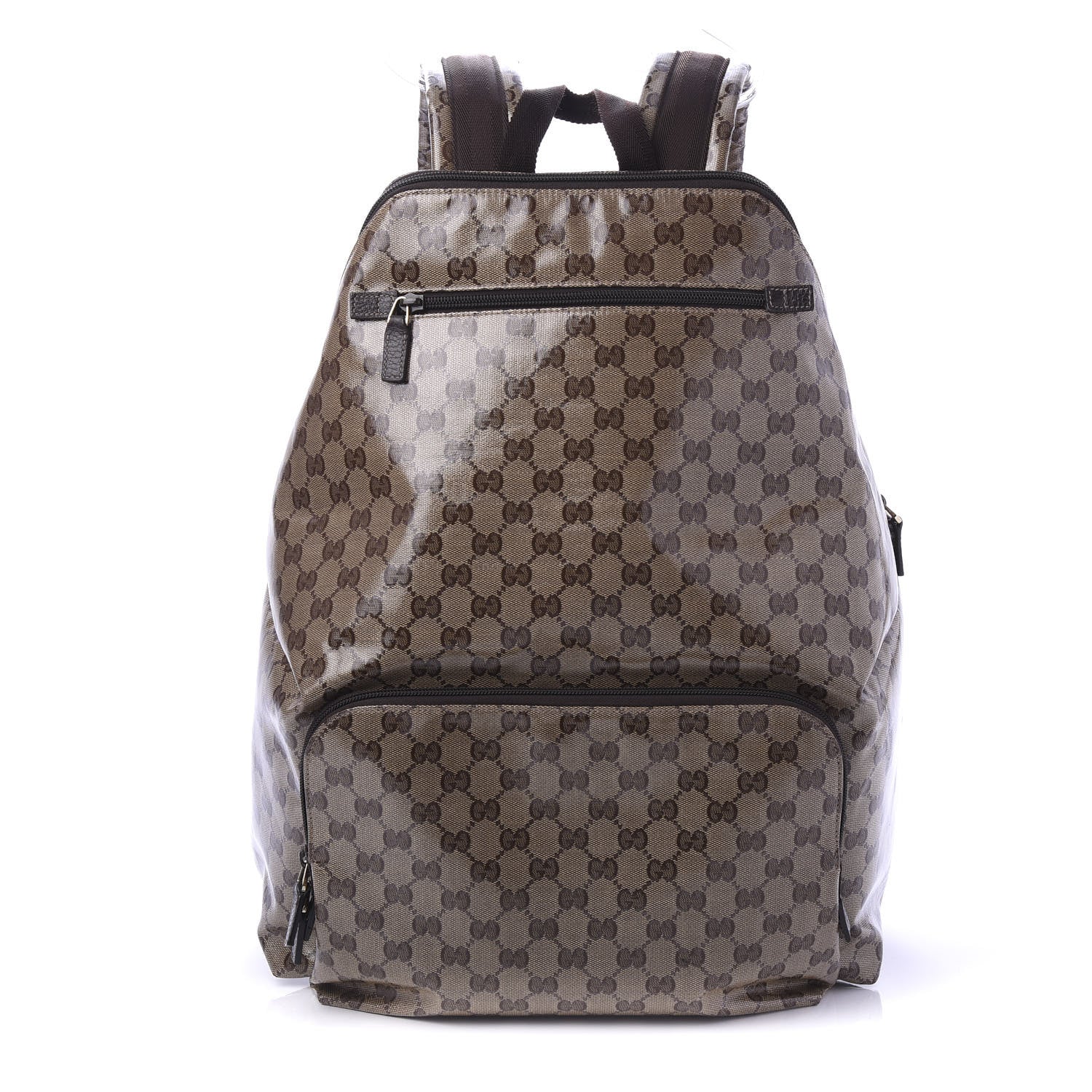 Gucci Crystal Monogram Backpack Dark Brown 1 of 11