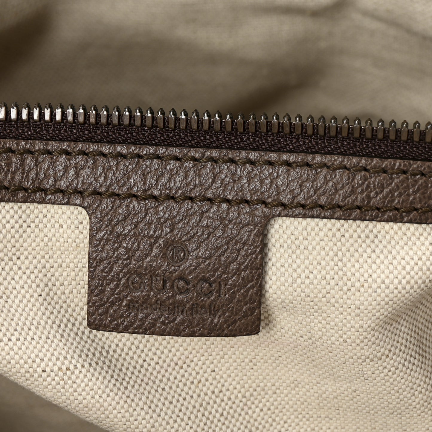 GG Supreme Monogram Textured Dollar Calfskin Web Medium Ophidia Carry-On Duffle Bag Beige Ebony New Acero