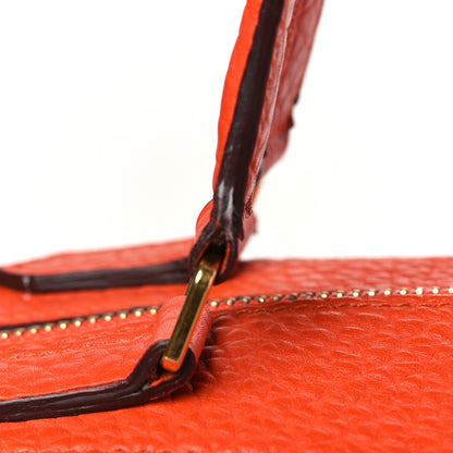 Celine Bullhide Calfskin Small Ring Handbag Burnt Orange 9 of 13