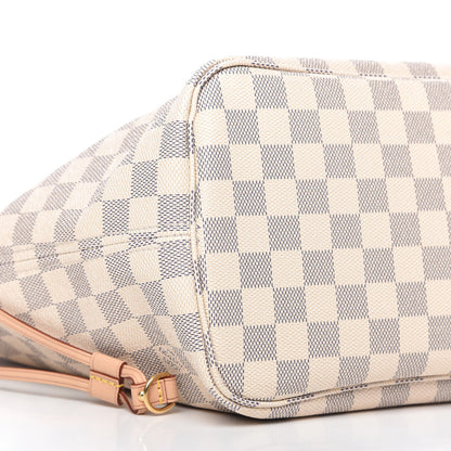 Louis Vuitton Damier Azur Neo Neverfull MM Rose Ballerine 6 of 11