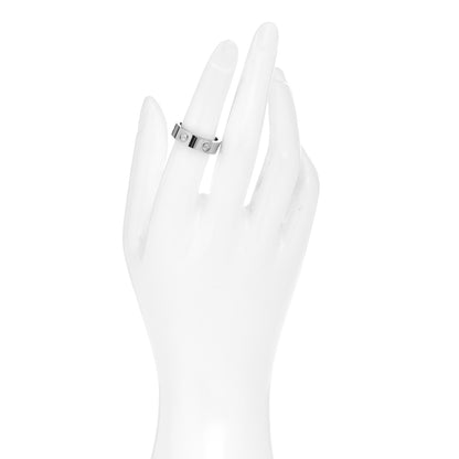 Cartier 18K White Gold 5.5mm LOVE Ring 53 6.25 2 of 4