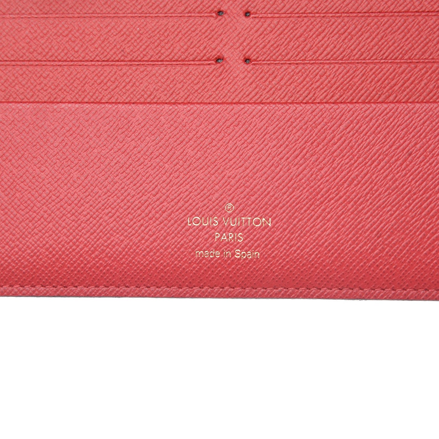 Damier Ebene Insolite Wallet Red