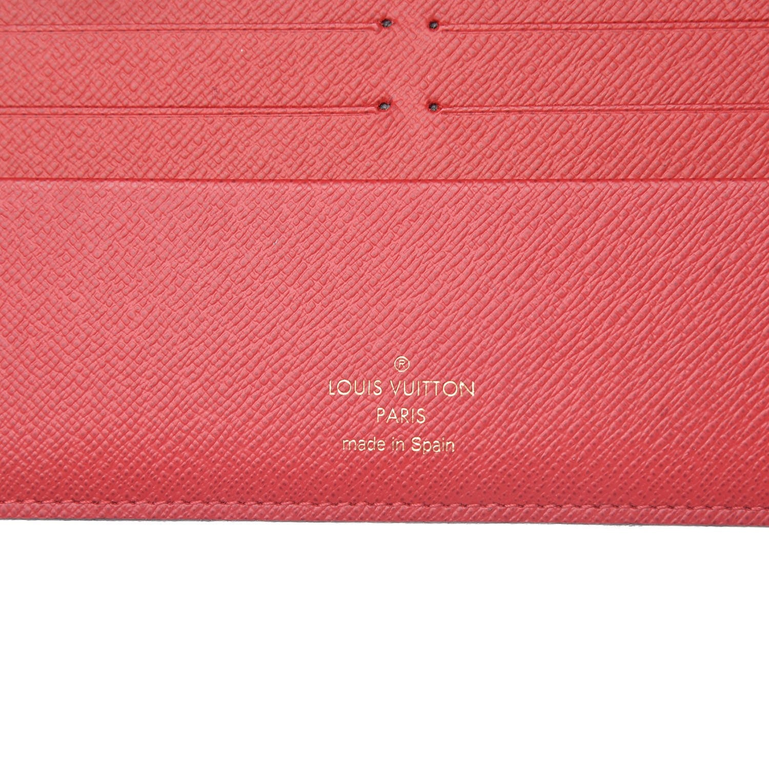 Louis Vuitton Damier Ebene Insolite Wallet Red 6 of 7