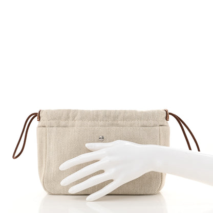 Hermes Canvas Barenia Fourbi 20 PM Pouch Naturel Fauve 2 of 10