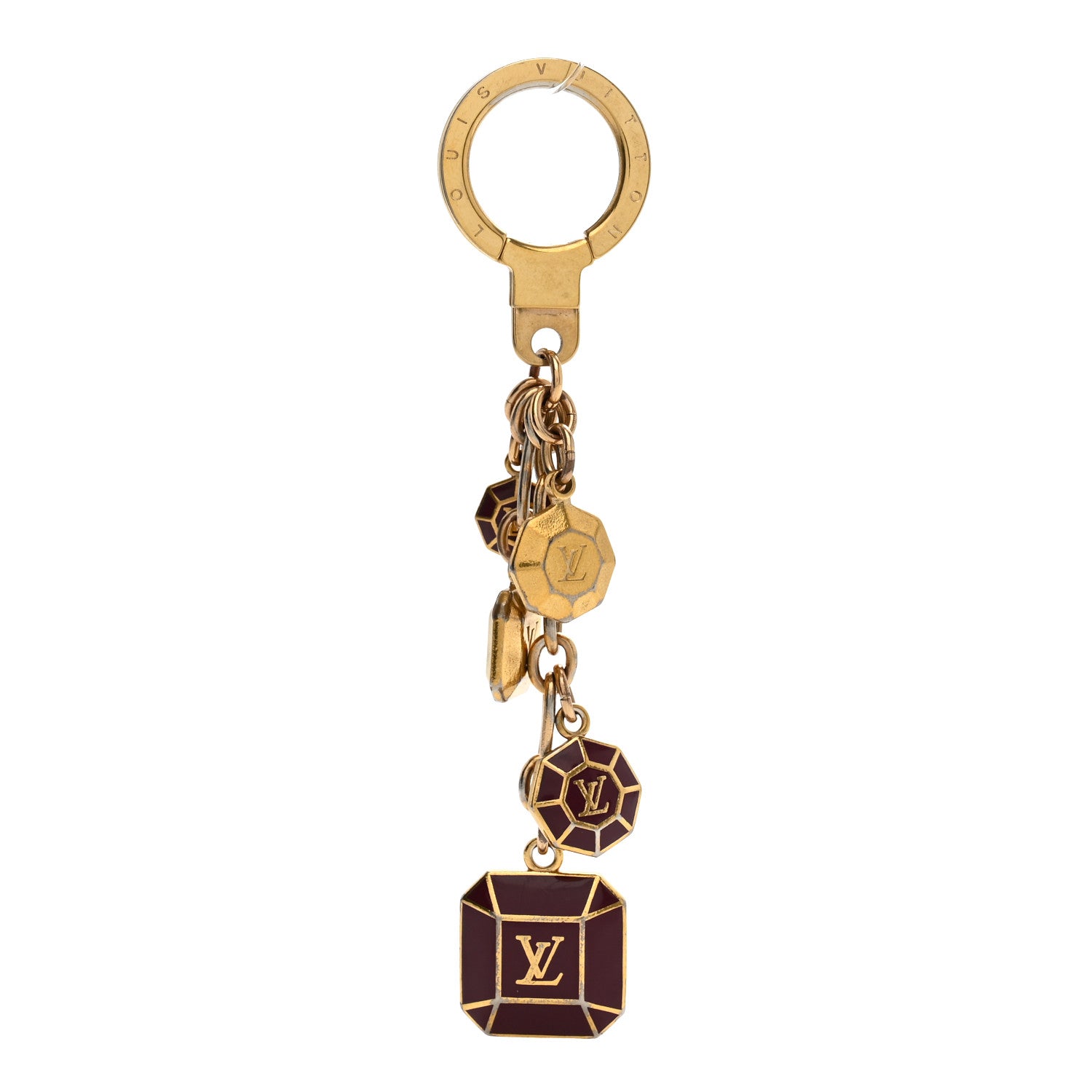 Louis Vuitton Cabochon Key Ring Rouge Fauviste 1 of 4