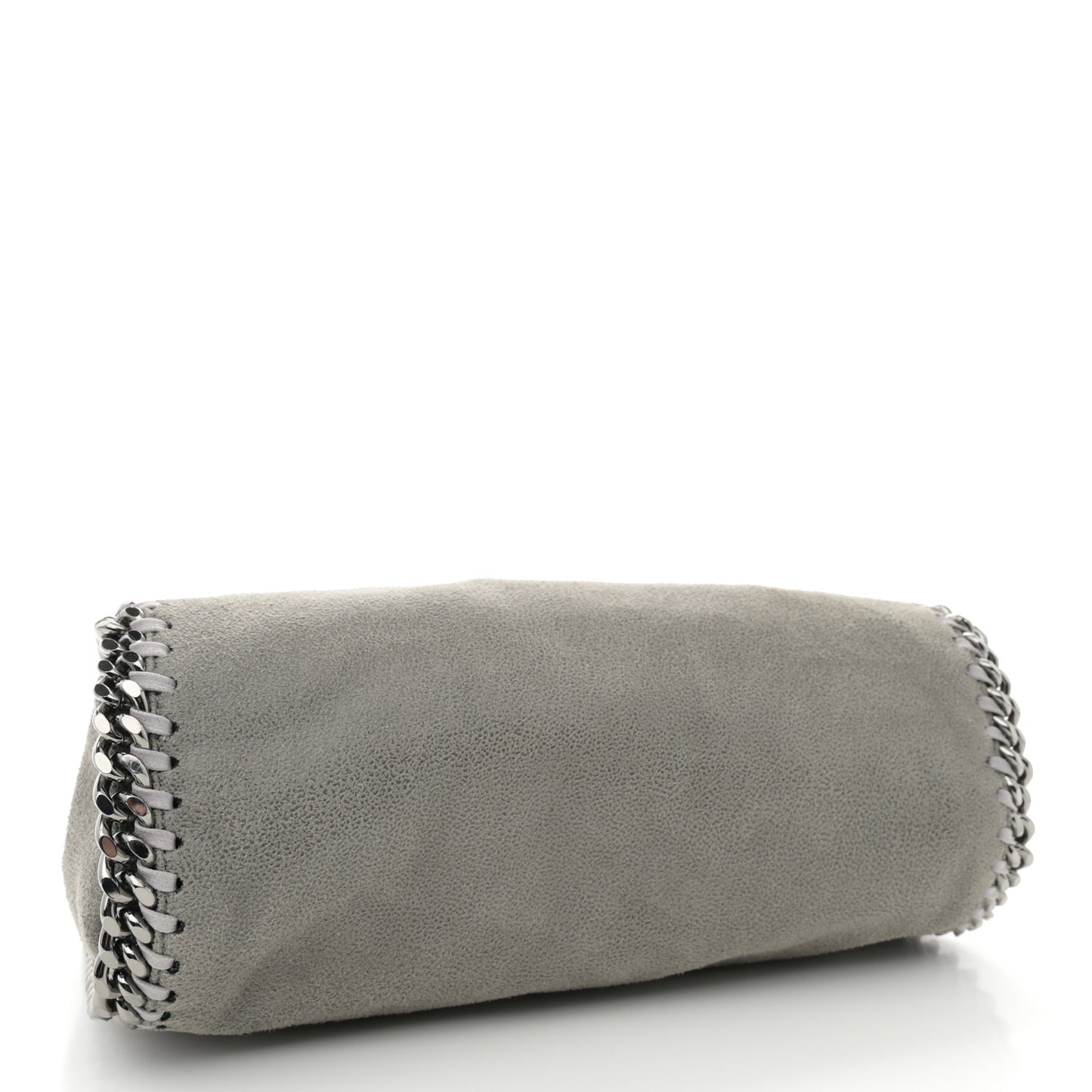 Shaggy Deer Mini Falabella Fold Over Tote Light Grey