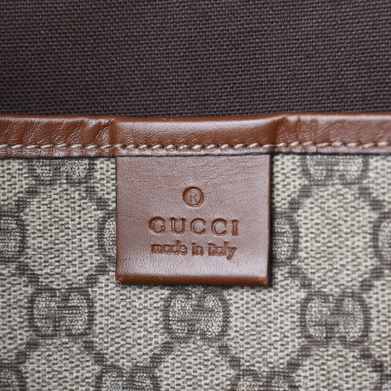 Gucci GG Plus Monogram Small Signature Web Loop Vertical Tote Light Brown 6 of 16