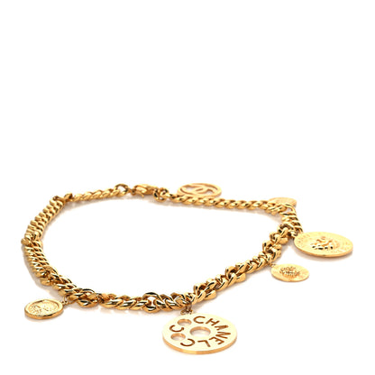 Chanel Metal Chain CC Medallion Charm Belt Gold 1 of 3