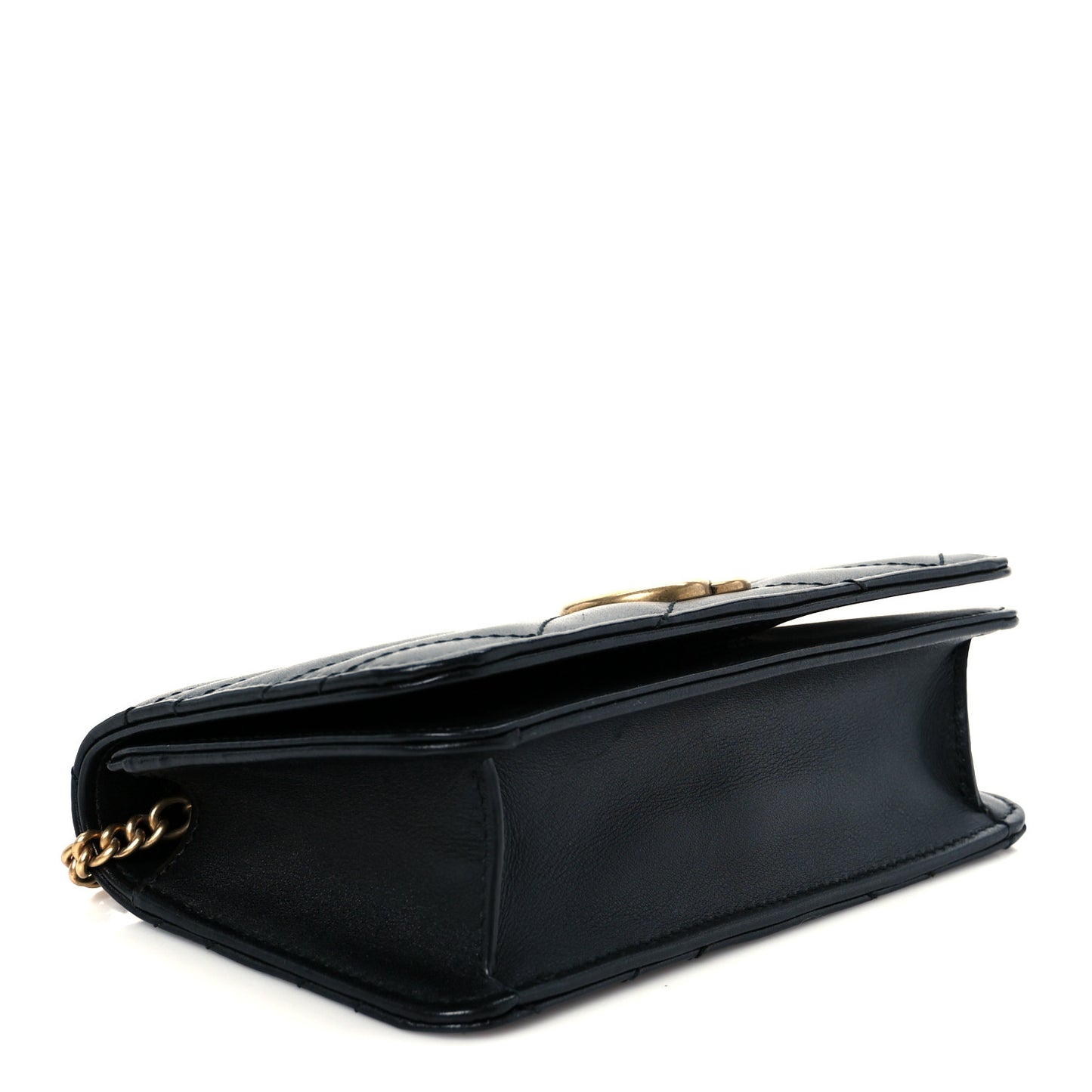 Calfskin Matelasse GG Marmont Mini Bag Black