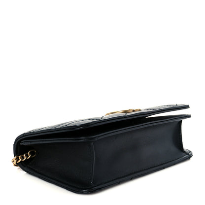 Gucci Calfskin Matelasse GG Marmont Mini Bag Black 6 of 17