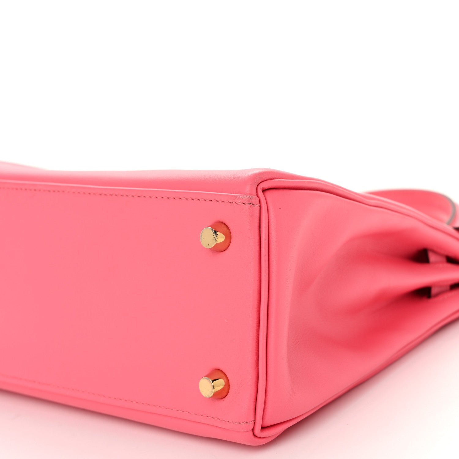 Hermes Swift Horseshoe Kelly Retourne 25 Rose Sakura Bleu Brume Rose Azalee Bougainvillea 10 of 10