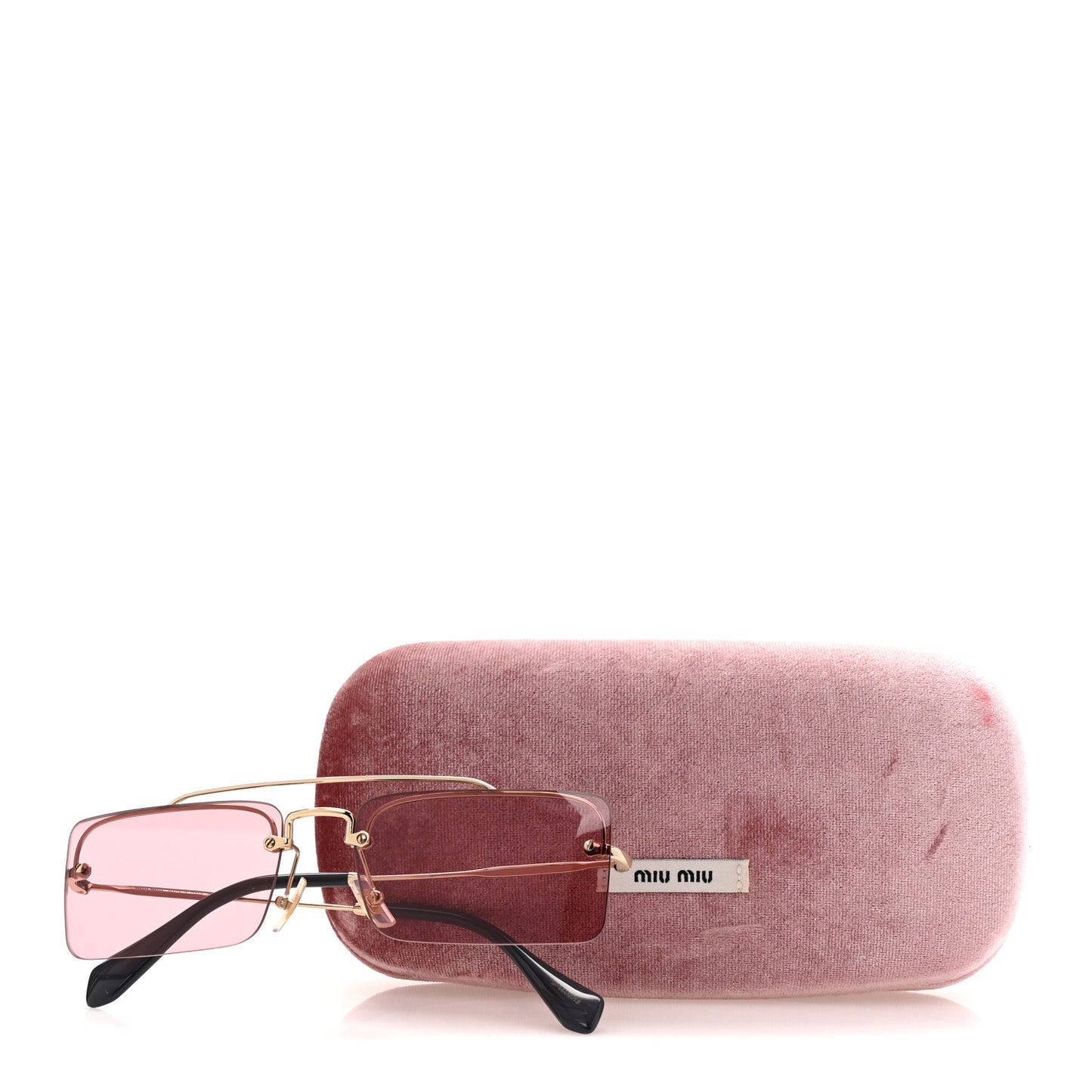 Metal Rectangle Sunglasses SMU 59T Pink