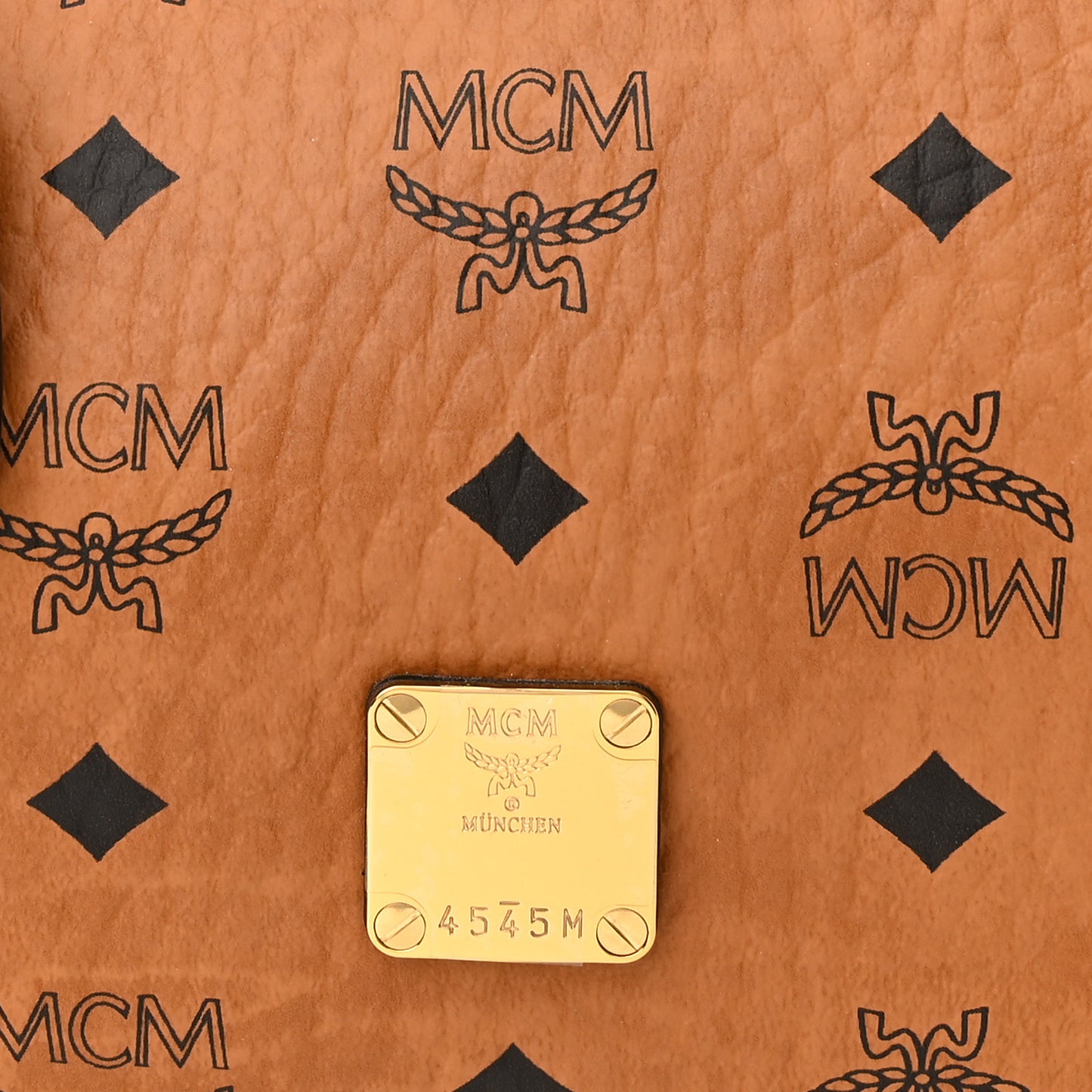 Visetos Medium Boston Bag Cognac