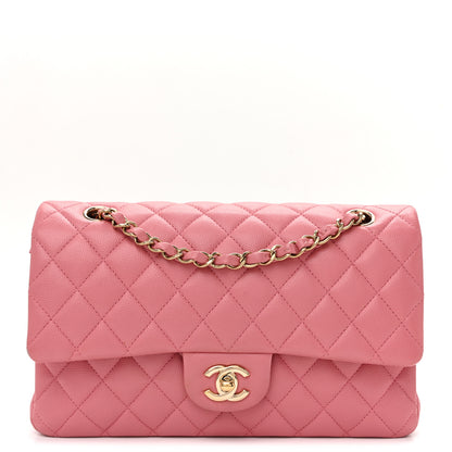 Chanel Caviar Quilted Medium Double Flap Pink 1 of 12