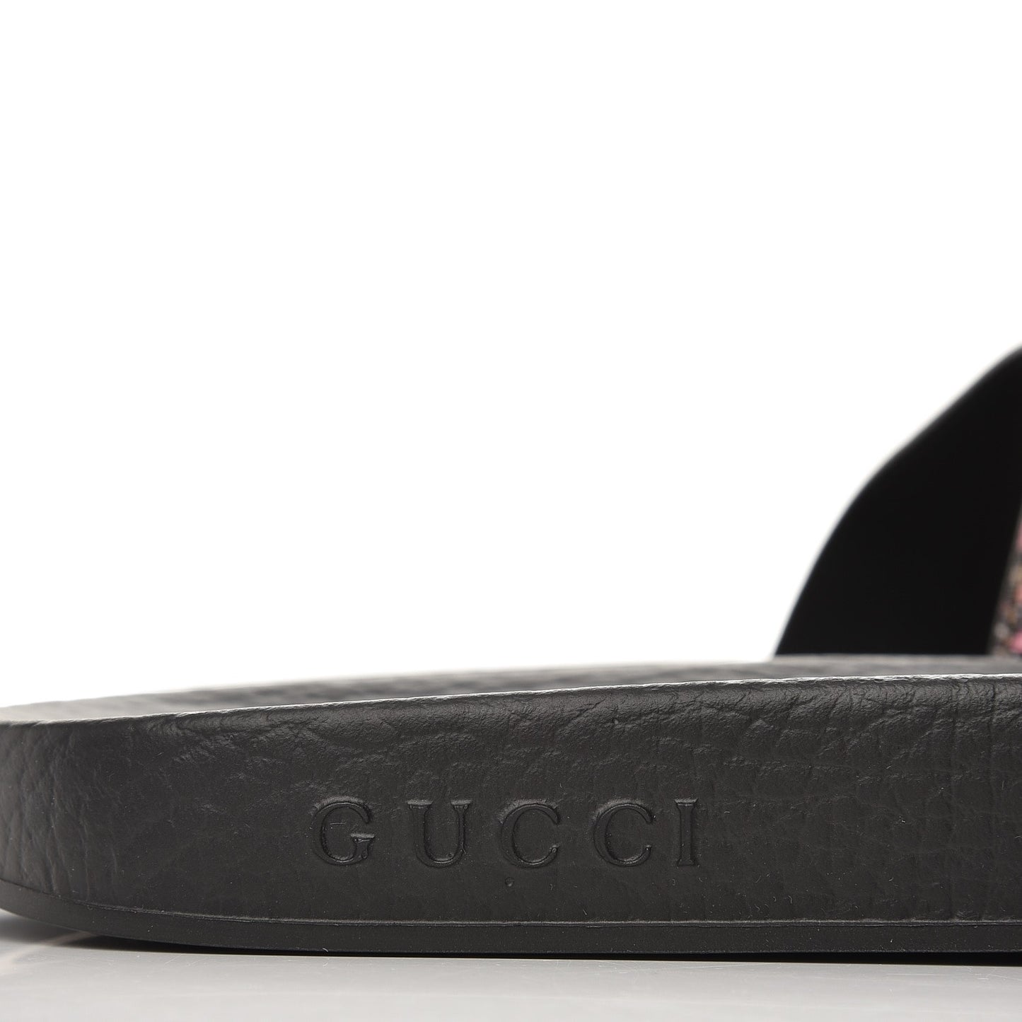 GG Supreme Monogram Bengal Slide Sandals 39 Beige Pink