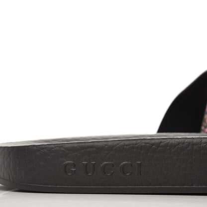 Gucci GG Supreme Monogram Bengal Slide Sandals 39 Beige Pink 8 of 9