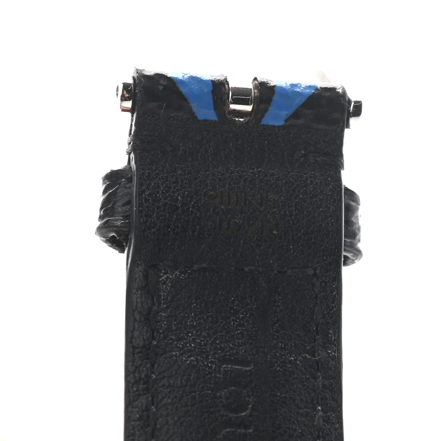 Louis Vuitton Monogram Tambour 10mm Watch Strap Blue Black 4 of 5