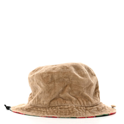 Gucci Silk Cotton Linen Velvetbands Reversible Bucket Hat 7 of 14
