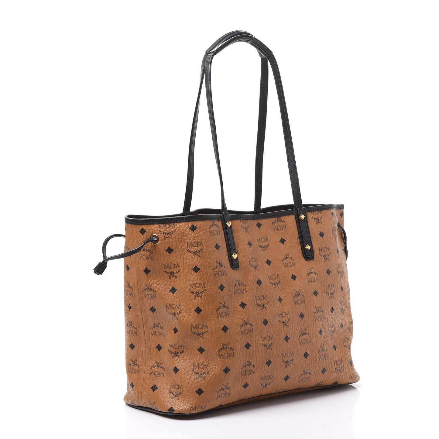 Visetos Medium Project Reversible Shopper Tote Cognac