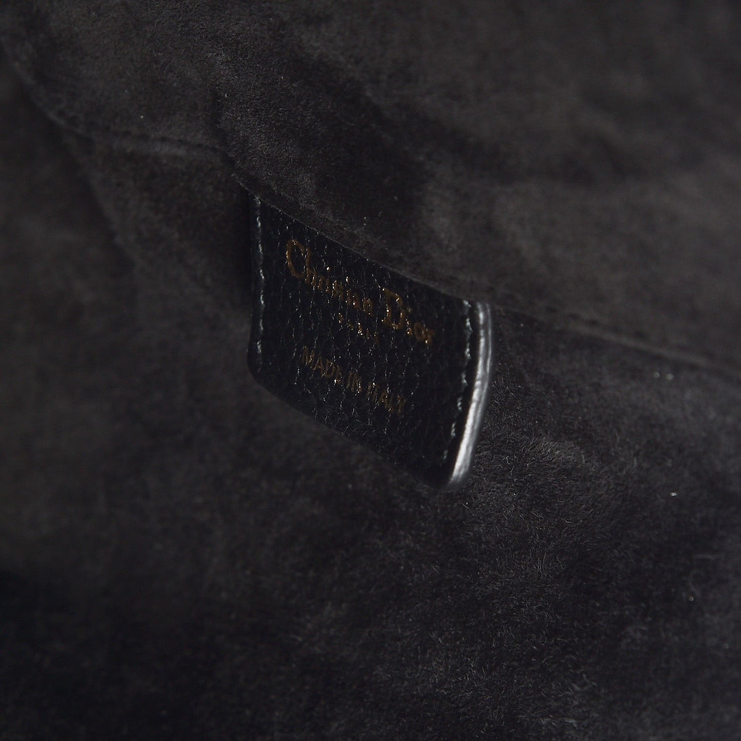 Grained Calfskin D-Bee Shopper Black