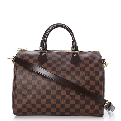 Louis Vuitton Damier Ebene Speedy Bandouliere 30 1 of 10