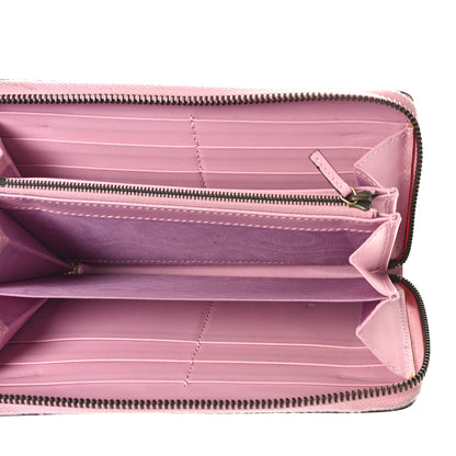 Gucci GG Supreme Monogram Strawberry Zip Around Wallet Light Pink 5 of 15