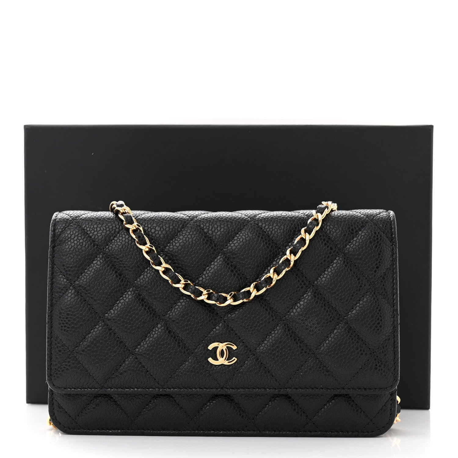Chanel Caviar Quilted Wallet on Chain WOC Black 12 of 12