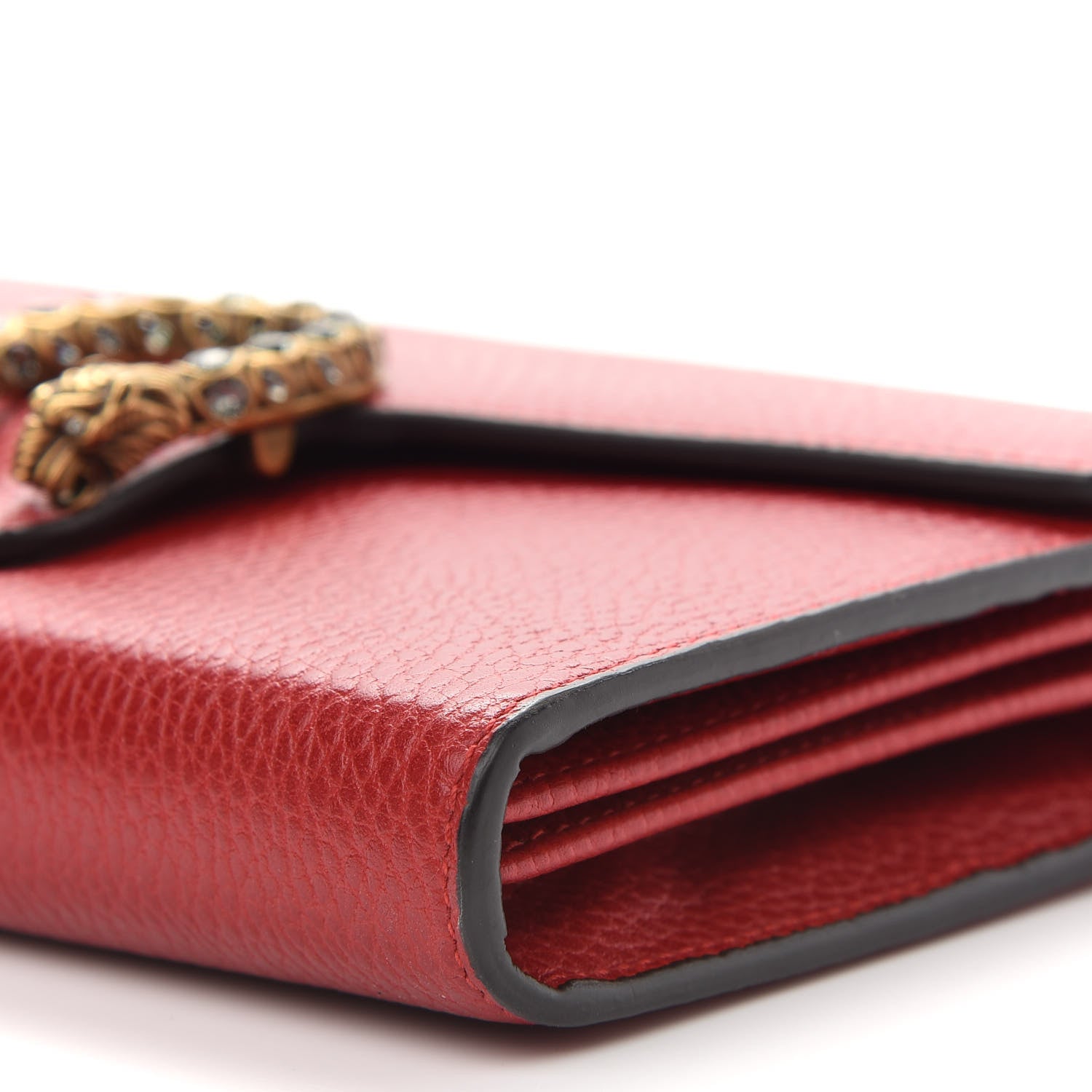 Gucci Calfskin Mini Dionysus Chain Wallet Hibiscus Red 11 of 11