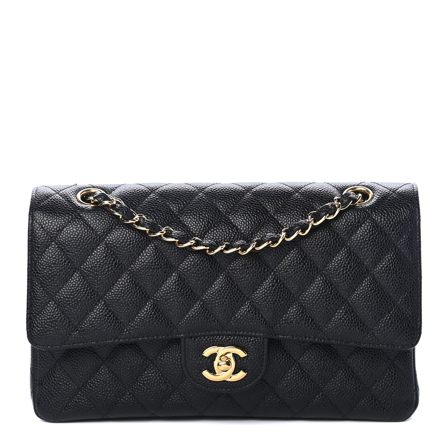 Chanel Caviar Quilted Medium Double Flap Black 1 of 4