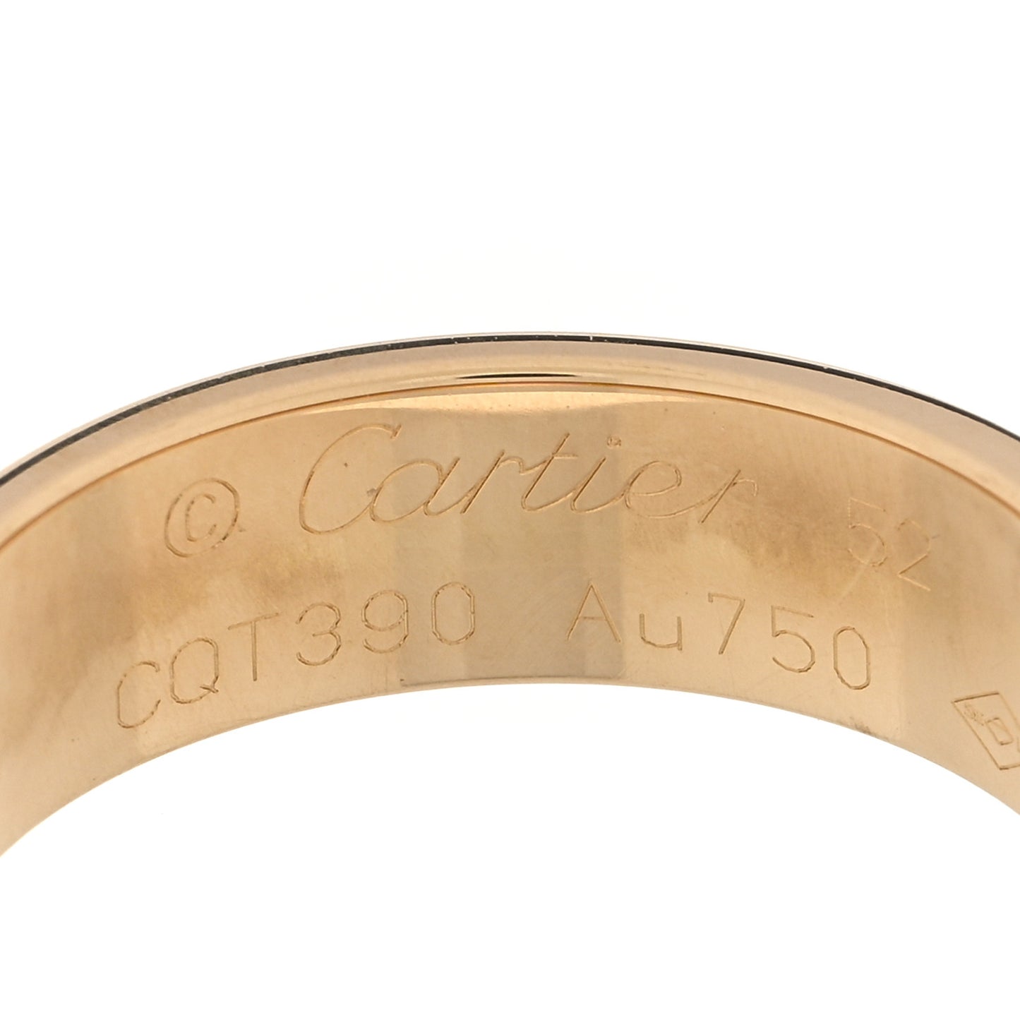18K Yellow Gold 5.5mm LOVE Ring 52 6