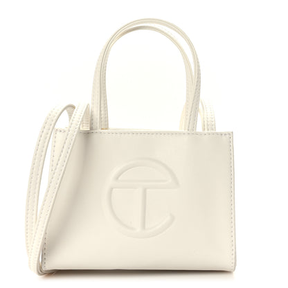 Telfar Vegan Leather Small Shopping Bag White 1 of 8