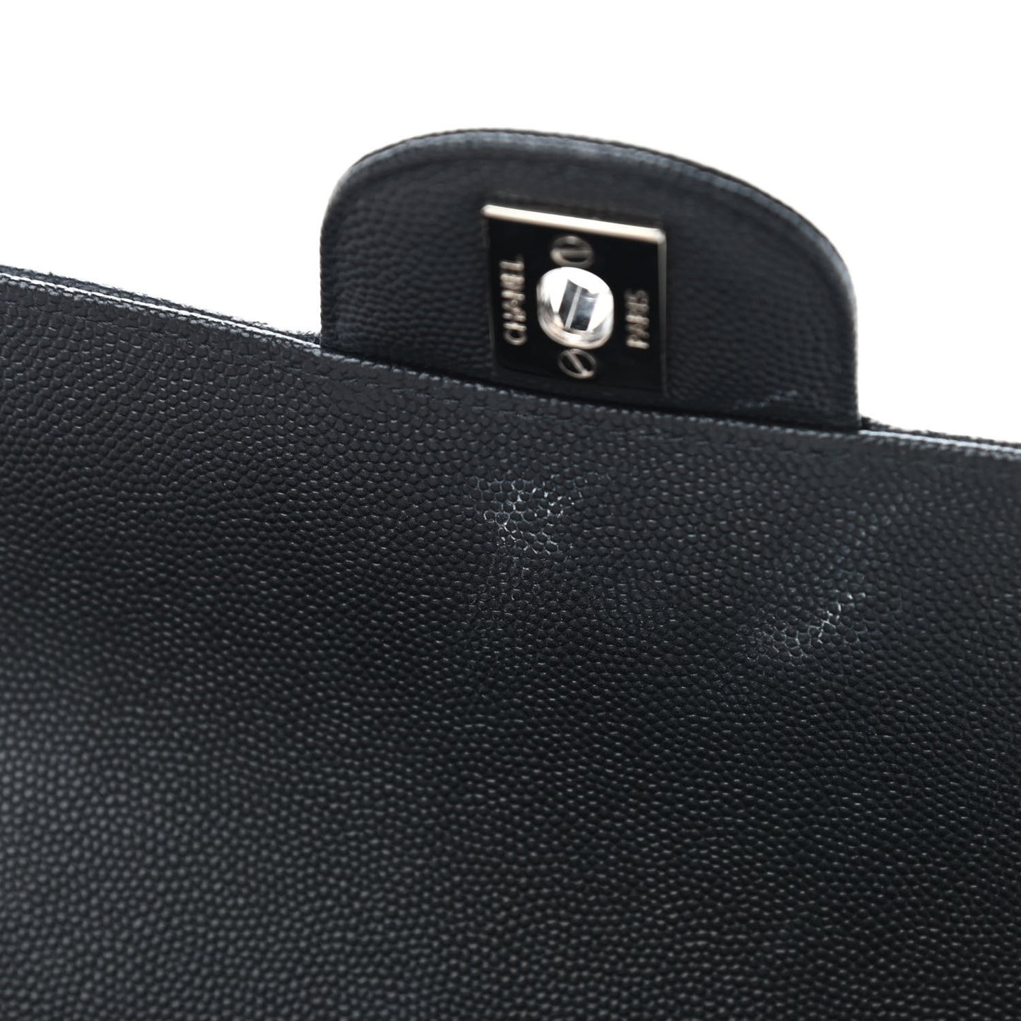 Caviar Quilted Mini Rectangular Flap Black