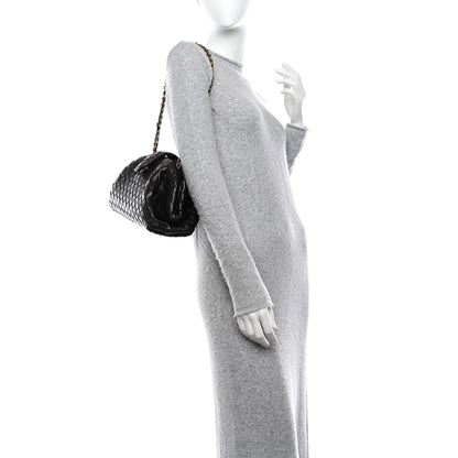 Bottega Veneta Nappa Intrecciato Teen The Lauren 1980 Clutch With Chain Fondant 2 of 11