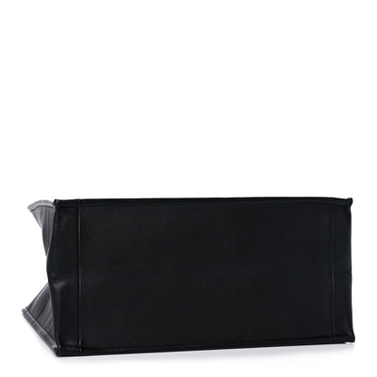 Christian Dior Calfskin Embossed Medium Book Tote Black 4 of 13