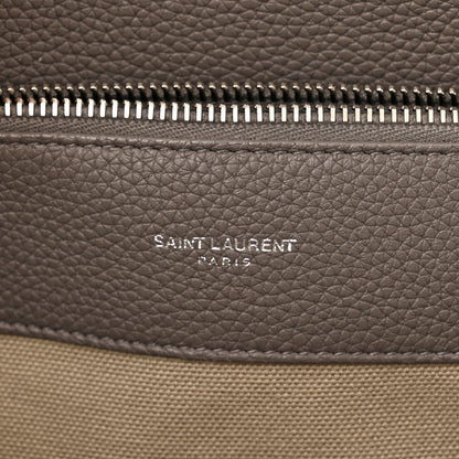 Saint Laurent Grained Calfskin Small Supple Sac De Jour Mouse Grey 7 of 14