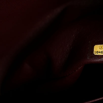 Chanel Lambskin Quilted Jumbo Double Flap Black 7 of 10